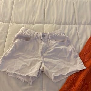 white jean shorts old navy size 12 girls